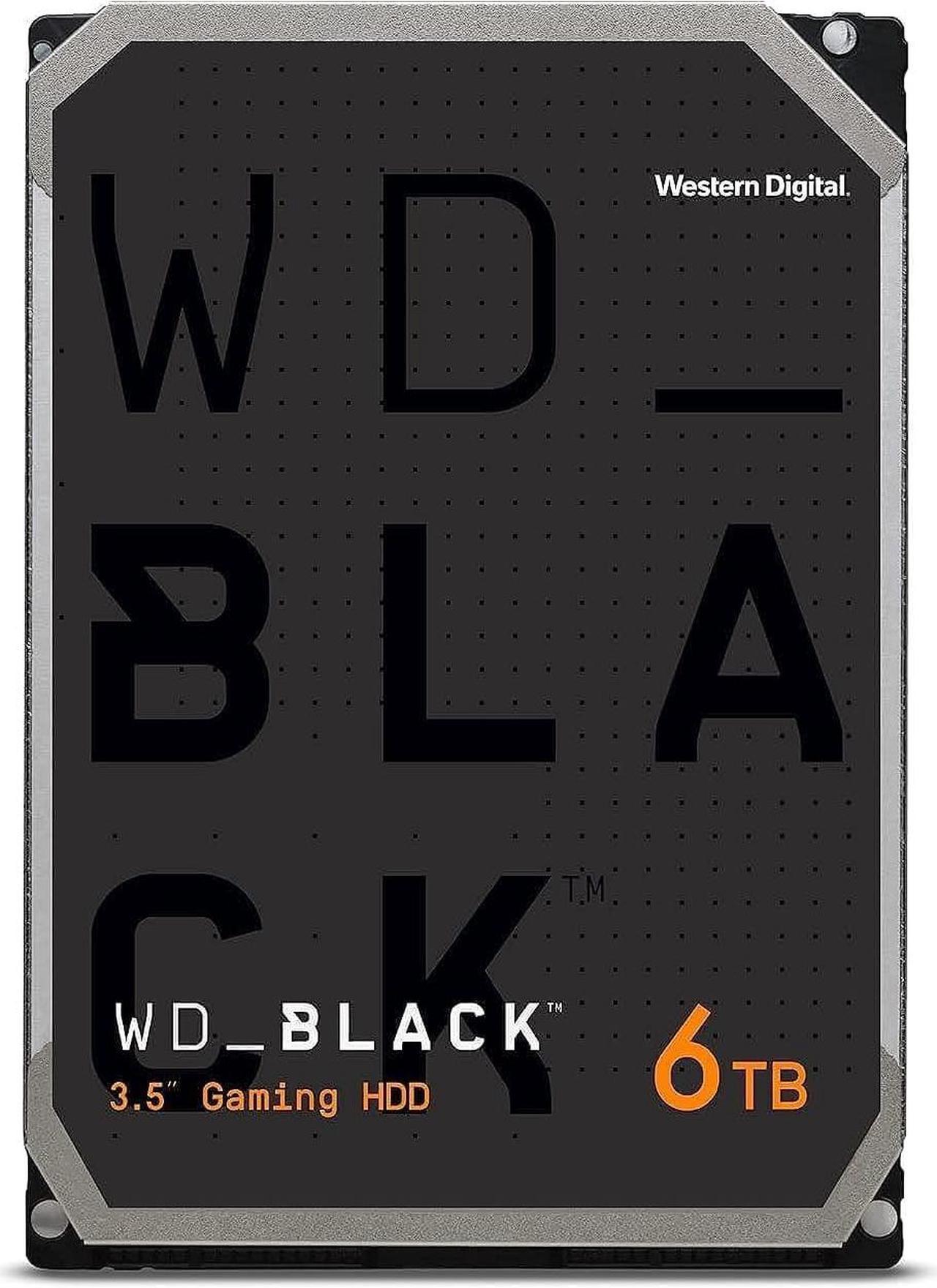 Western Digital 6TB WD_Black Performance Internal Hard Drive HDD - 7200 RPM, SATA 6 Gb/s, 256 MB Cache, 3.5" - WD6004FZBX