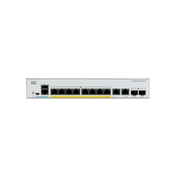C1000 - 8T - E - 2G - L, Cisco Catalyst 1000 Switch, 8x GE, 2x 1G SFP, Ext PS - The HDDs