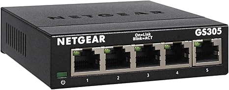 Netgear GS305 5 - Port Gigabit Ethernet Unmanaged Desktop Switch - The HDDs