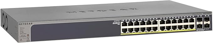 Netgear GS728TP 28 - Port Gigabit PoE+ Smart Managed Rack - Mount Switch - The HDDs
