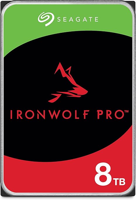 Seagate IronWolf Pro, 8 TB, Enterprise NAS Internal HDD –CMR 3.5 Inch, SATA 6 Gb/s, 7,200 RPM, 256 MB Cache for RAID Network Attached Storage (ST8000NT001) - The HDDs