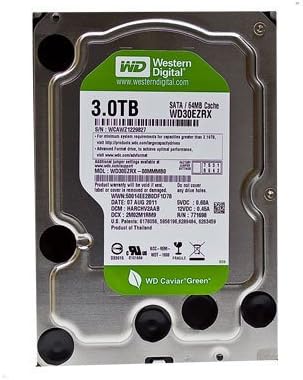 Western Digital Caviar Green 3 TB SATA III 64 MB Cache Bare/OEM Desktop Hard Drive - WD30EZRX