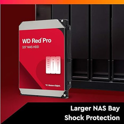 Western Digital 2TB WD Red Pro NAS Internal Hard Drive HDD - 7200 RPM, SATA 6 Gb/s, CMR, 64 MB Cache, 3.5" - WD2002FFSX