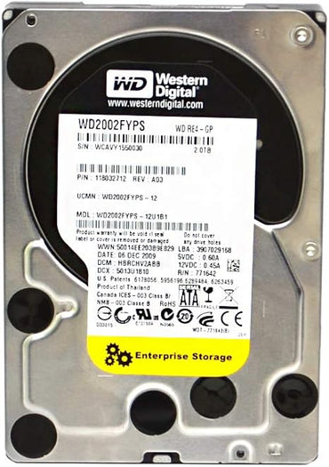 Western Digital - WD2002FYPS - WD RE4-GP WD2002FYPS 2 TB 3.5 Internal Hard Drive - SATA - 64 MB Buffer