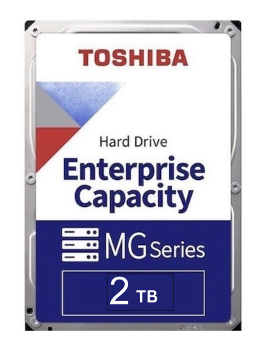 Toshiba HDD NEARLINE 2TB SATA 6GB/S 3.5IN 7200RPM 128MB 512E, MG04ACA200E
