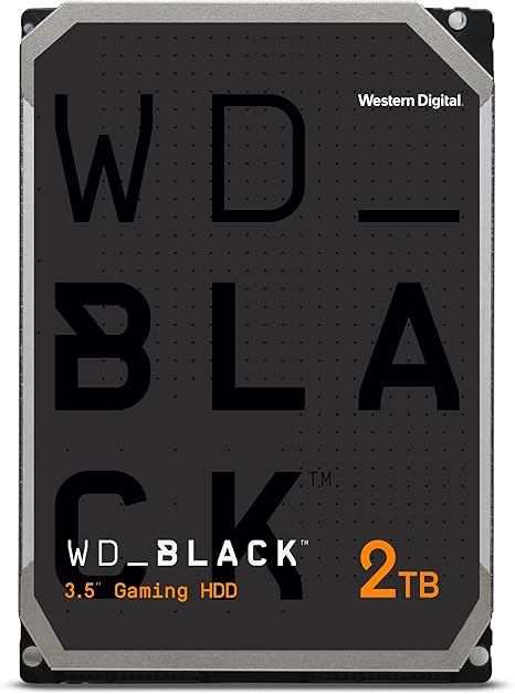 Western Digital 2TB WD Black Performance Internal Hard Drive HDD - 7200 RPM, SATA 6 Gb/s, 64 MB Cache, 3.5" - WD2003FZEX