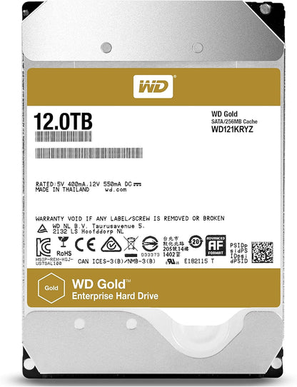 Western Digital 6TB WD Gold Enterprise Class Internal Hard Drive - 7200 RPM Class, SATA 6 Gb/s, 256 MB Cache, 3.5" - WD6003FRYZ