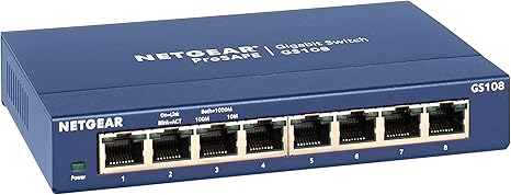 Netgear GS108 8 - Port Gigabit Ethernet Unmanaged Desktop Switch - The HDDs