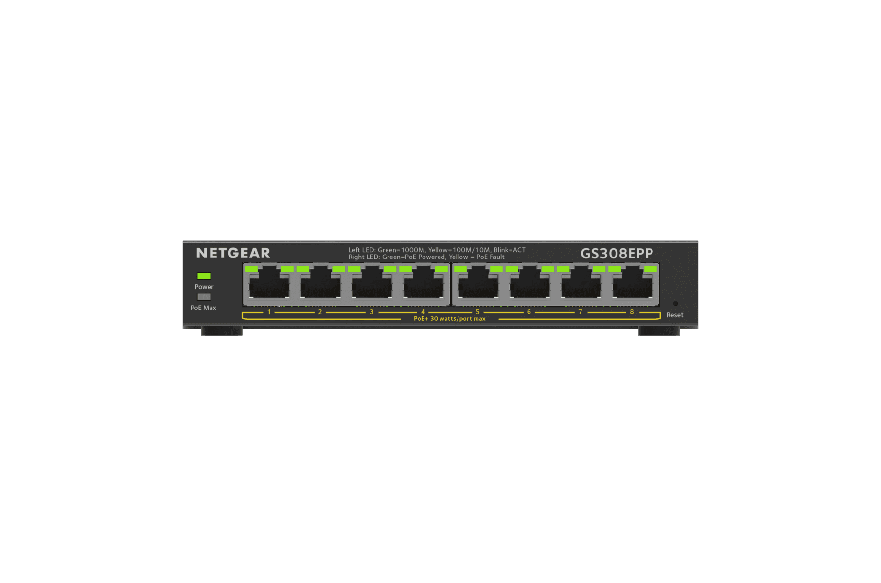 Netgear GS308EPP 8 - Port Gigabit PoE+ Smart Managed Desktop Switch - The HDDs