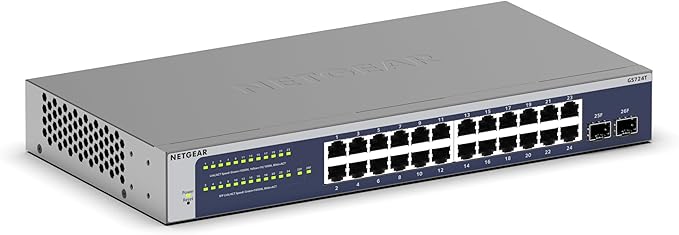 Netgear GS724T 24 - Port Gigabit Smart Managed Switch – High - Performance, Scalable Rackmount Networking Solution - The HDDs