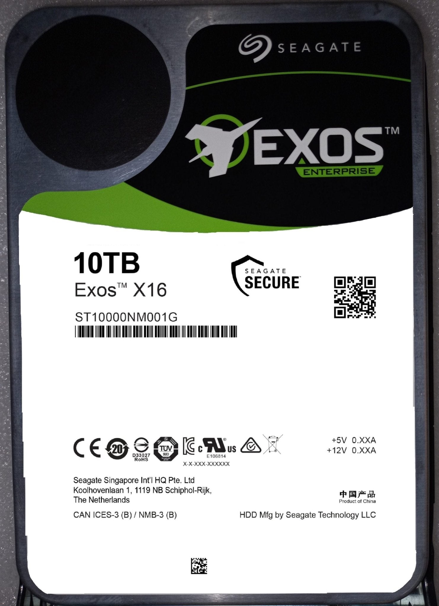 Seagate Exos X16 10TB 7200 RPM SATA 6Gb/s 3.5 - Inch Enterprise Hard Drive (ST10000NM001G) - The HDDs