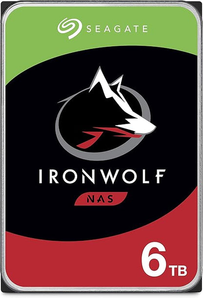 Seagate IronWolf 6TB NAS Internal Hard Drive HDD – CMR 3.5 Inch SATA 6Gb/s 5600 RPM 256MB Cache for RAID Network Attached Storage – (ST6000VN001) - The HDDs