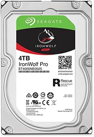 Seagate IronWolf Pro 4TB NAS Internal Hard Drive HDD – 3.5 Inch SATA 6GB/S 7200 RPM 128MB Cache for Raid Network Attached Storage, Data Recovery Rescue Service (ST4000NE0025) - The HDDs