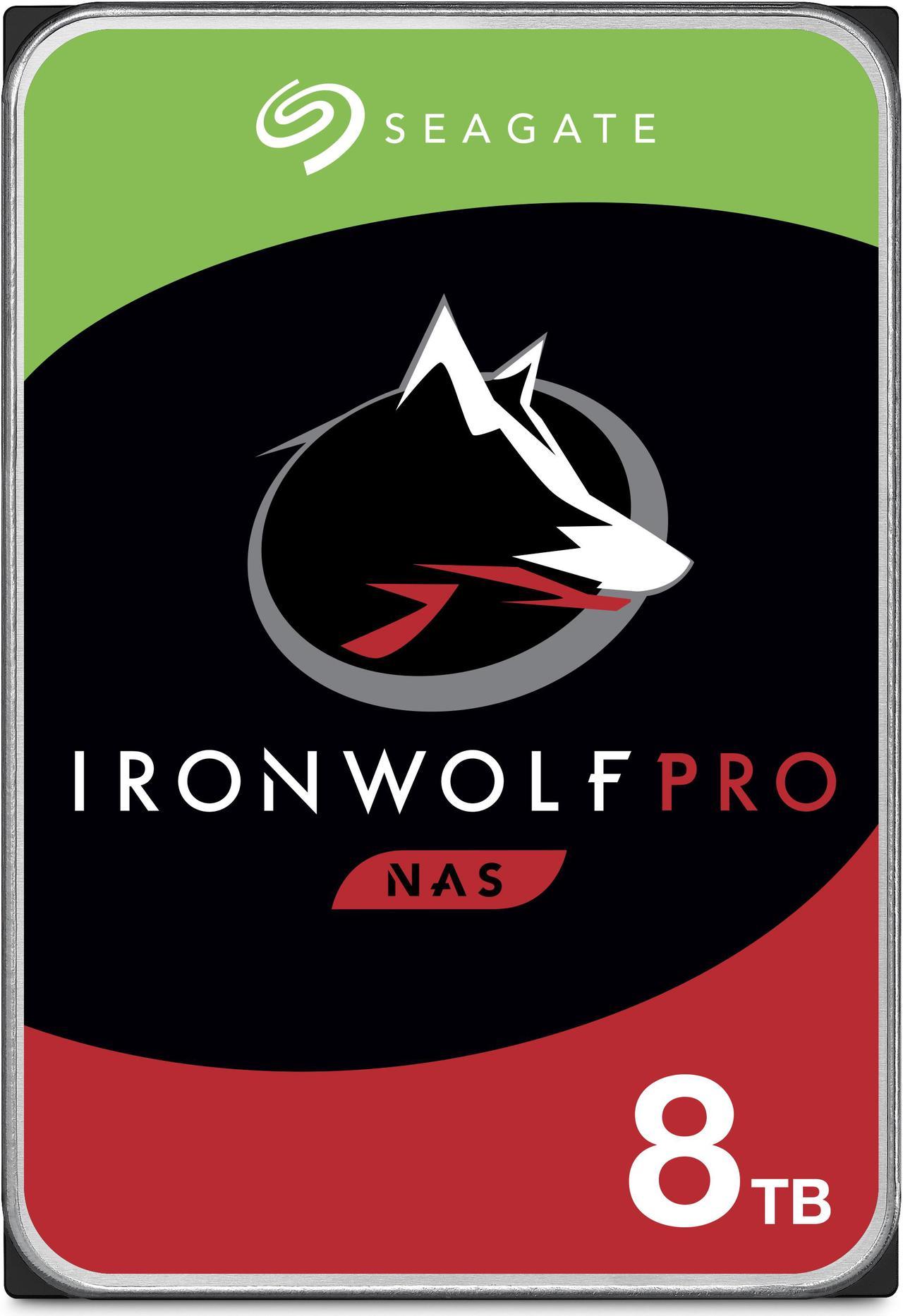Seagate IronWolf Pro 8TB NAS Internal Hard Drive HDD – CMR 3.5 Inch SATA 6Gb/s 7200 RPM 256MB Cache for RAID Network Attached Storage, Data Recovery Service – (ST8000NE001) - The HDDs