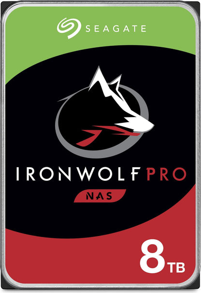 Seagate IronWolf Pro 8TB NAS Internal Hard Drive HDD – CMR 3.5 Inch SATA 6Gb/s 7200 RPM 256MB Cache for RAID Network Attached Storage, Data Recovery Service – (ST8000NE001) - The HDDs