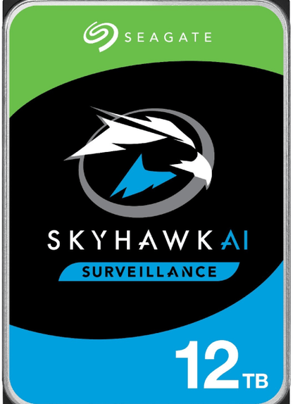 Seagate SkyHawk AI ST12000VE001 - 12TB Hard Drive – 3.5" Internal – SATA (SATA/600) – Network Video Recorder, Compatible with Camera Devices – 3 - Year Warranty (Renewed) - The HDDs