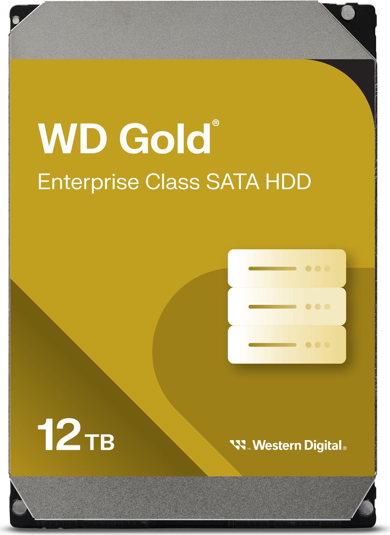 WD Gold 12TB Enterprise Class Hard Disk Drive - 7200 RPM Class SATA 6Gb/s 256MB Cache 3.5 Inch - WD121KRYZ - The HDDs