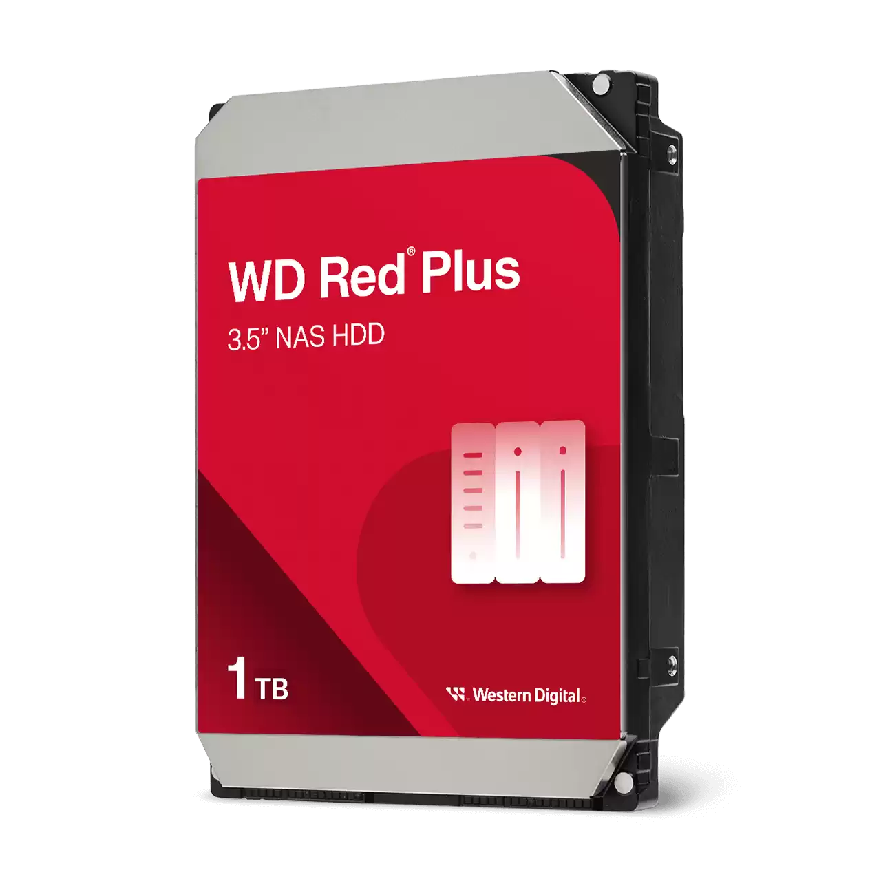 Western Digital 4TB WD Red Plus NAS Internal Hard Drive HDD - 5400 RPM, SATA 6 Gb/s, CMR, 128 MB Cache, 3.5" -WD40EFZX