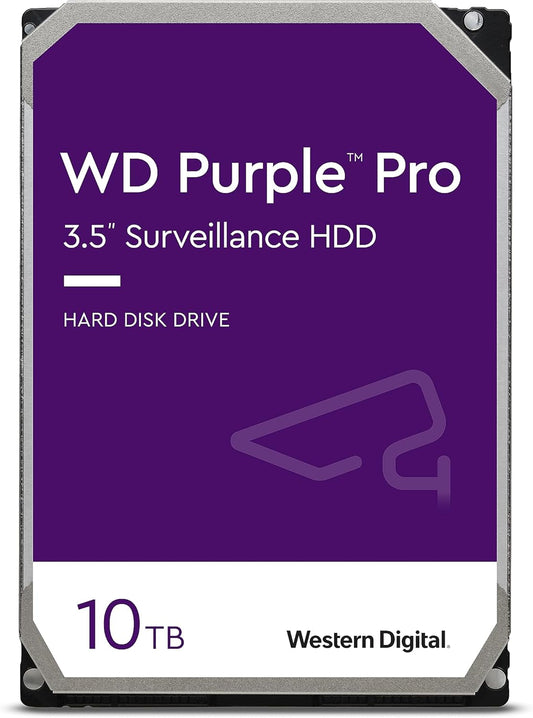Western Digital 10TB WD Purple Pro Surveillance Internal Hard Drive HDD - SATA 6 Gb/s, 256 MB Cache, 3.5" - WD101PURP - The HDDs