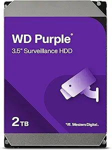 Western Digital 2TB WD Purple Surveillance Internal Hard Drive HDD - SATA 6 Gb/s, 64 MB Cache, 3.5" - WD23PURZ - The HDDs