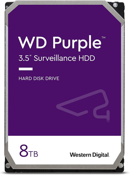 Western Digital 8TB WD Purple Surveillance Internal Hard Drive HDD - SATA 6 Gb/s, 256 MB Cache, 3.5" - WD82PURZ - The HDDs